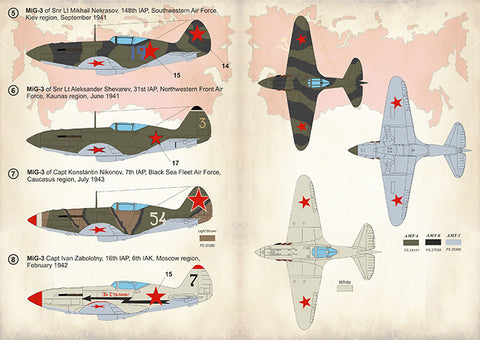 Print Scale 48-130 1/48 MIg-3 Aces of World War II