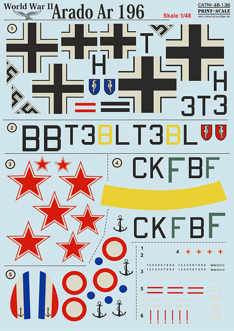 Print Scale 48-136 1/48 Arado Ar-196