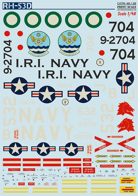 Print Scale 48-138 1/48 Sikorskiy RH-53D