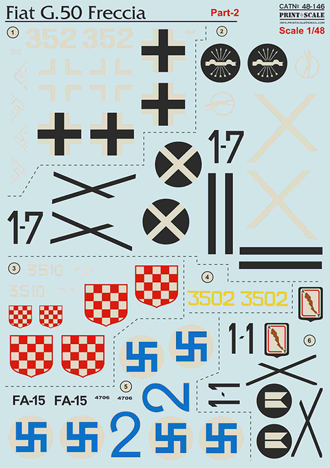 Print Scale 48-146 1/48 Fiat G-50 Part 2
