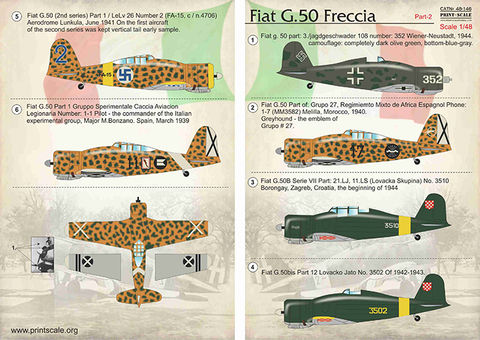 Print Scale 48-146 1/48 Fiat G-50 Part 2