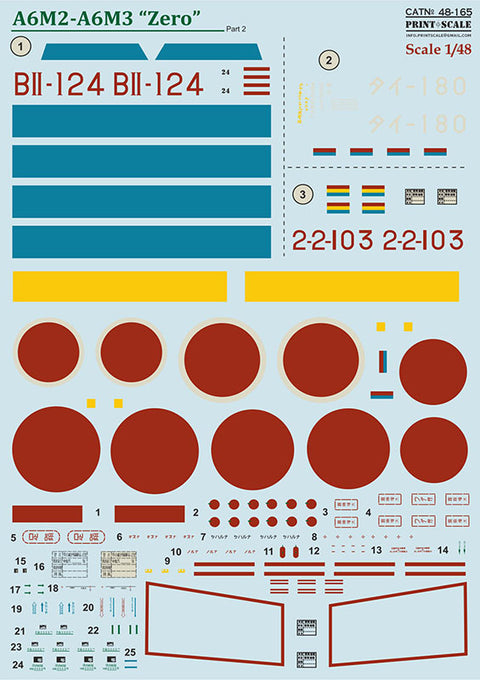 Print Scale 48-165 1/48 Mitsubishi Zero A6M2 - A6M3 Part 2