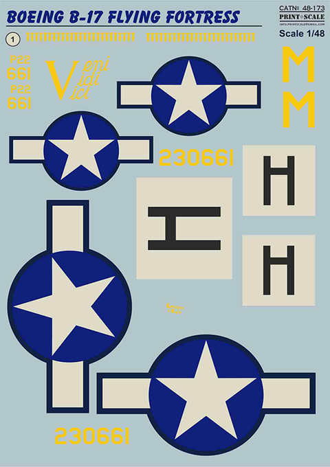 Print Scale 48-173 1/48 Boeing B-17 "Veni. Vidi. Vici."