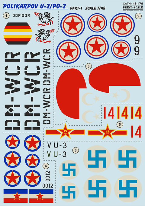 Print Scale 48-176 1/48 Polikarpov U-2/Po-2 Part 1