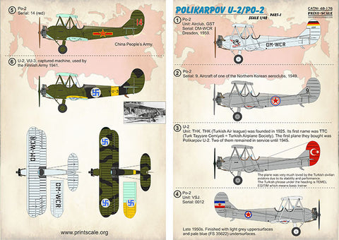 Print Scale 48-176 1/48 Polikarpov U-2/Po-2 Part 1