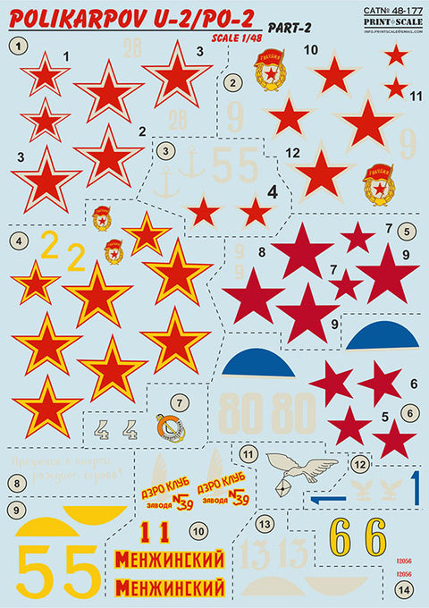 Print Scale 48-177 1/48 Polikarpov U-2/Po-2 Part 2