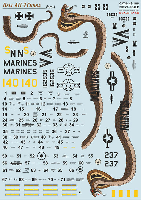 Print Scale 48-186 1/48 Bell AH-1 Cobra Part 1