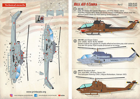 Print Scale 48-187 1/48 Bell AH-1 Cobra Part 2