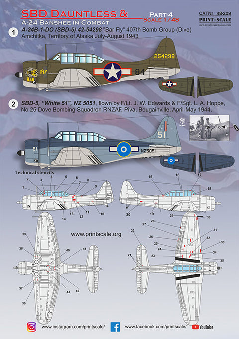 Print Scale 48-209 1/48 SBD Dauntless & Banshee in Combat. Part 4