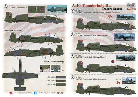 Print Scale 48-210 1/48 A-10 Thunderbolt II Desert Storm. Part 1