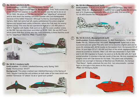 Print Scale 48-216 1/48 Messerschmitt ME-163 B Komet