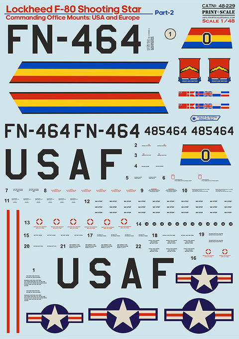 Print Scale 48-229 1/48 Lockheed F-80 Shooting Star Part 2