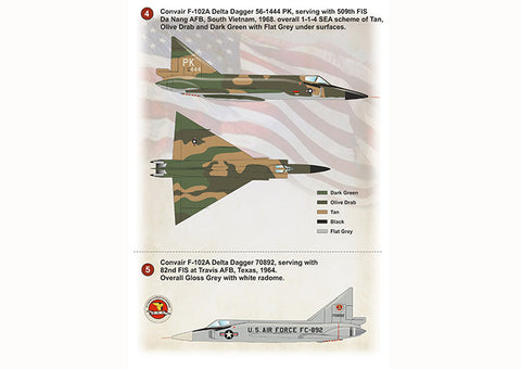 Print Scale 48-242 1/48 Convair F-102 Delta Dagger + Technical stencils Part 1 The complete set 2 leaf NEW - 3_d4360009-694e-48e3-abde-94820c7d3d3d
