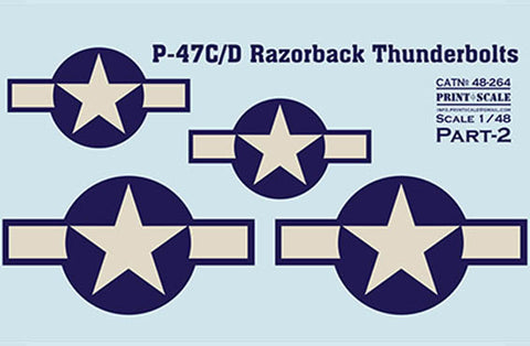 Print Scale 48-264 1/48 P-47 C/D Razorback Robert S. Jonson Part 2 The complete set 1,5 leaf - 1_19b8df98-5300-4dfb-bc69-f1f3e7985873