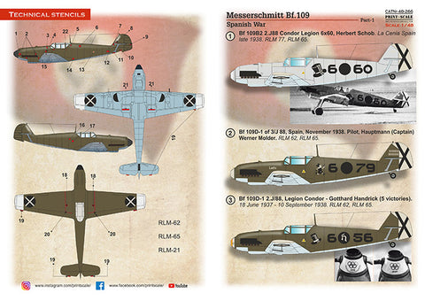 Print Scale 48-266 1/48 Messerschmitt Bf-109 B/D Spanish War Part 1 - 1_5b657529-c532-4f8a-810a-46281a81bddf