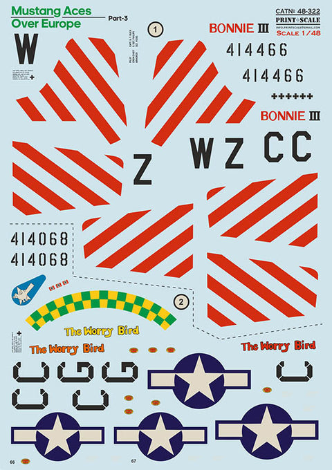 Print Scale 48-322 1/48 Mustang Aces Over Europe Part 3 48-322 Scale 1/48 - 0da96c33-d049-4114-a599-1a9c70da92ff