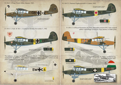 Print Scale 72-010 1/72 Fieseler FI.156 Storch