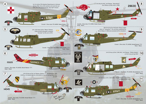 Print Scale 72-019 1/72 Bell UH-1 Huey 72-019 Scale 1/72
