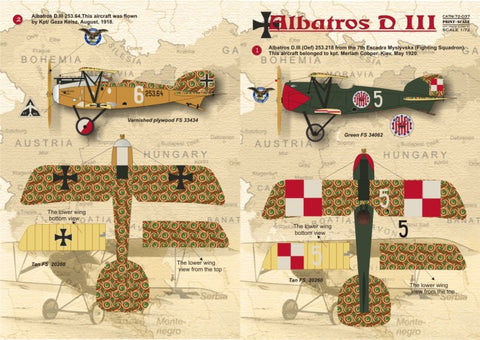 Print Scale 72-037 1/72 Albatros D.III 72-037 Scale 1/72