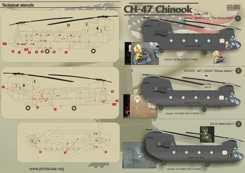 Print Scale 72-041 1/72 CH-47 Chinook