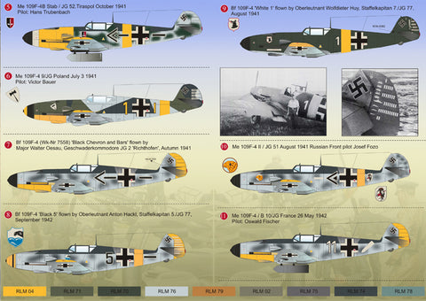 Print Scale 72-049 1/72 Messershmit Me 109 F4