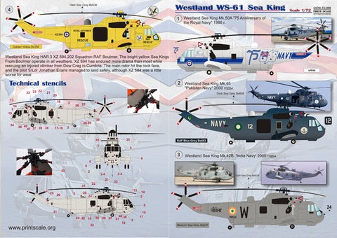 Print Scale 72-056 1/72 Sea King