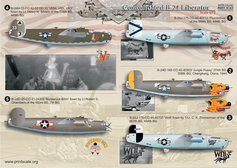 Print Scale 72-060 1/72 B-24 Liberator 72-060 Scale 1/72