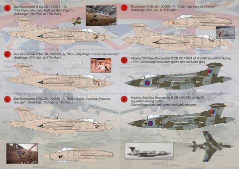 Print Scale 72-085 1/72 Blackburn Buccaneer The complete set 1,5 leaf