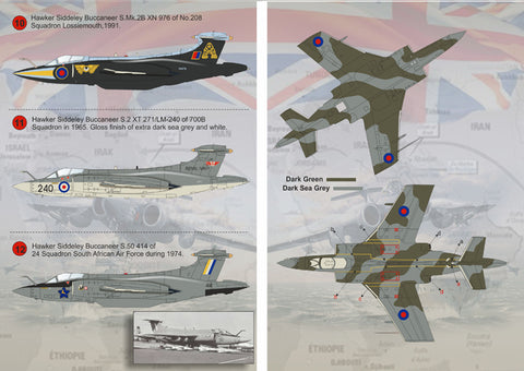Print Scale 72-085 1/72 Blackburn Buccaneer The complete set 1,5 leaf