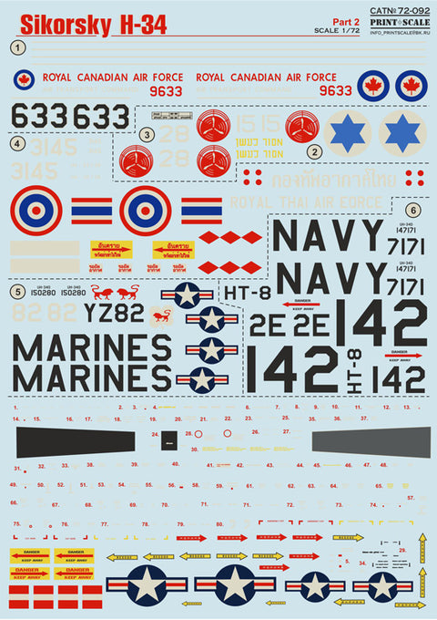 Print Scale 72-092 1/72 Sikorsky H-34 Part 2