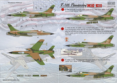 Print Scale 72-096 1/72 F-105 Thunderchief