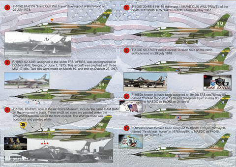 Print Scale 72-096 1/72 F-105 Thunderchief