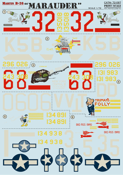 Print Scale 72-097 1/72 B-26 Marauder