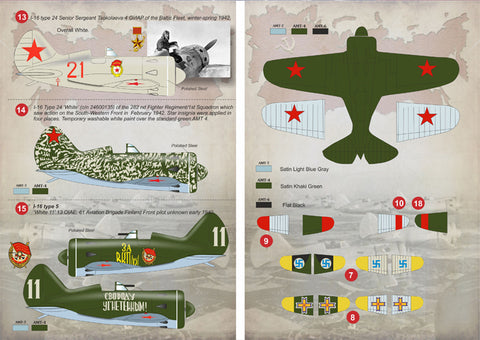 Print Scale 72-101 1/72 Polikarpov I-16 72-101 Scale 1/72
