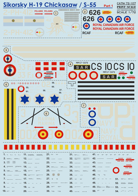 Print Scale 72-107 1/72 Sikorsky H-19 Part 1
