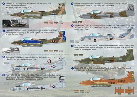 Print Scale 72-111 1/72 Cessna A/T-37 Dragonfly 72-111 Scale 1/72