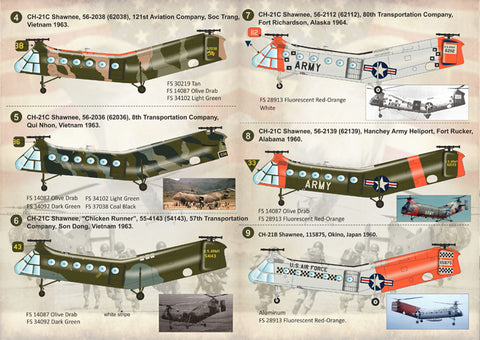 Print Scale 72-118 1/72 Piasecki H-21 Shawnee