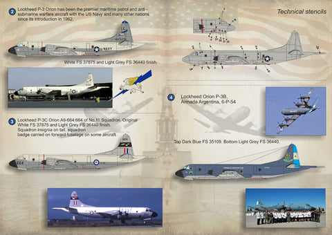 Print Scale 72-132 1/72 Lockheed P-3 Orion The complete set 2 leaf