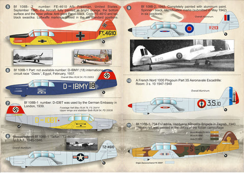 Print Scale 72-143 1/72 Messerschmitt Bf 108 Taifun