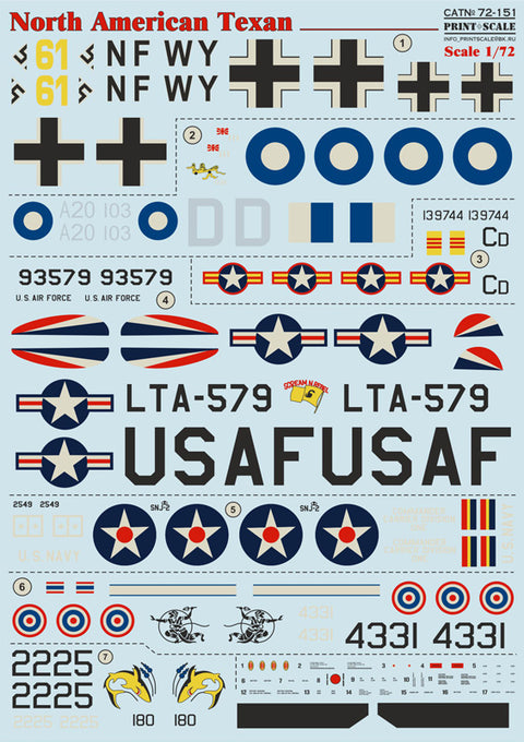 Print Scale 72-151 1/72 North American T-6 Texan