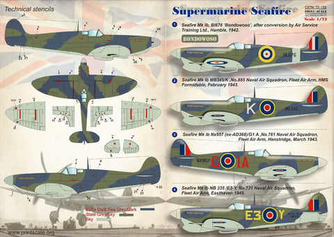 Print Scale 72-152 1/72 Supermarine Seafire