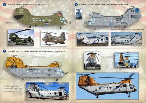Print Scale 72-154 1/72 Boeing-Vertol 107 Part 3 The complete set 1,5 leaf
