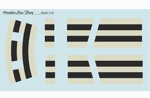 Print Scale 72-165 1/72 Hawker Sea Fury Part 1. The complete set 1,5 leaf