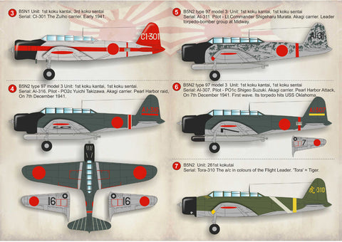 Print Scale 72-172 1/72 Nakajima B5N Kate 72-172 Scale 1/72
