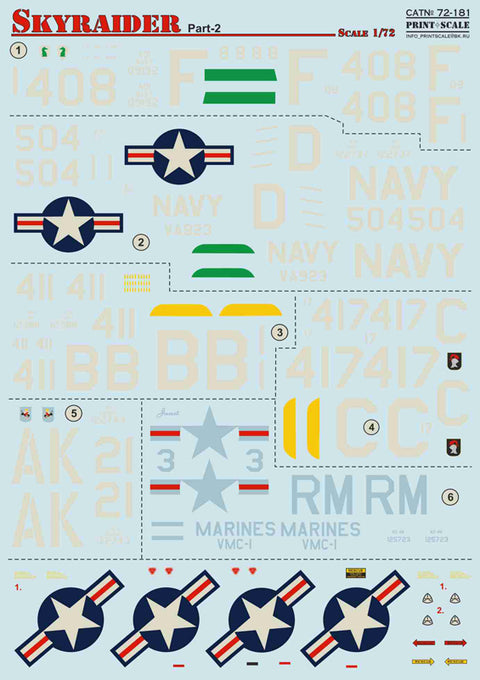 Print Scale 72-181 1/72 A-1 Skyraider Part 2