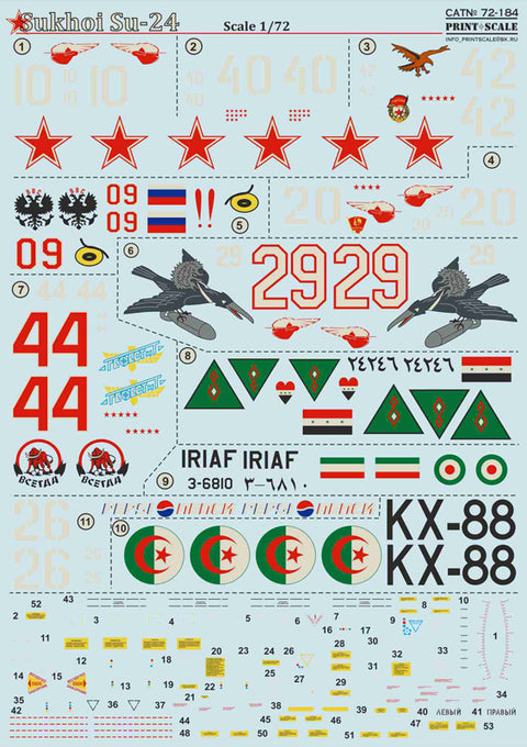 Print Scale 72-184 1/72 Sukhoi Su-24