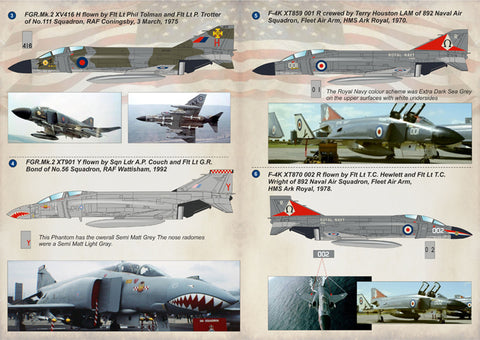 Print Scale 72-188 1/72 F-4 Phantom II of the RAF & FAA 72-188 Scale 1/72 In the complete set 1,5 sheets