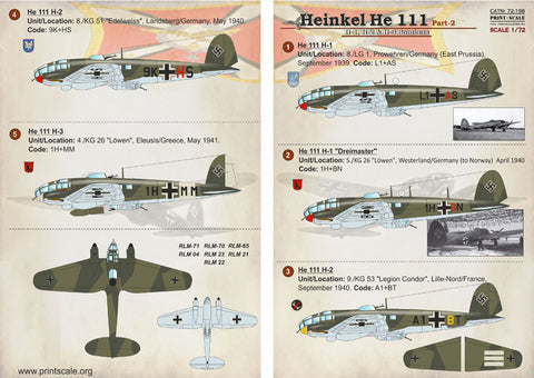 Print Scale 72-198 1/72 Heinkel He-111 Part 2