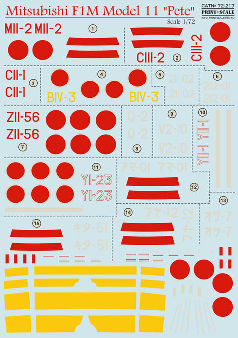 Print Scale 72-217 1/72 Mitsubishi F1M