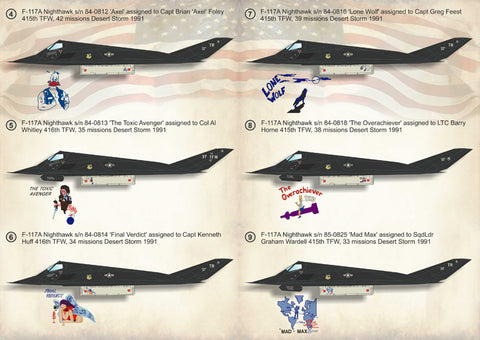 Print Scale 72-223 1/72 Lockheed F-117 Nighthawk 72-223 Scale 1/72